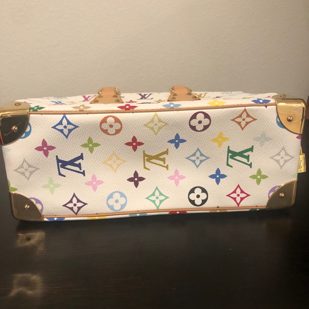 Authentic Louis Vuitton Multicolor Trouville Bag White - Picture 8 of 16
